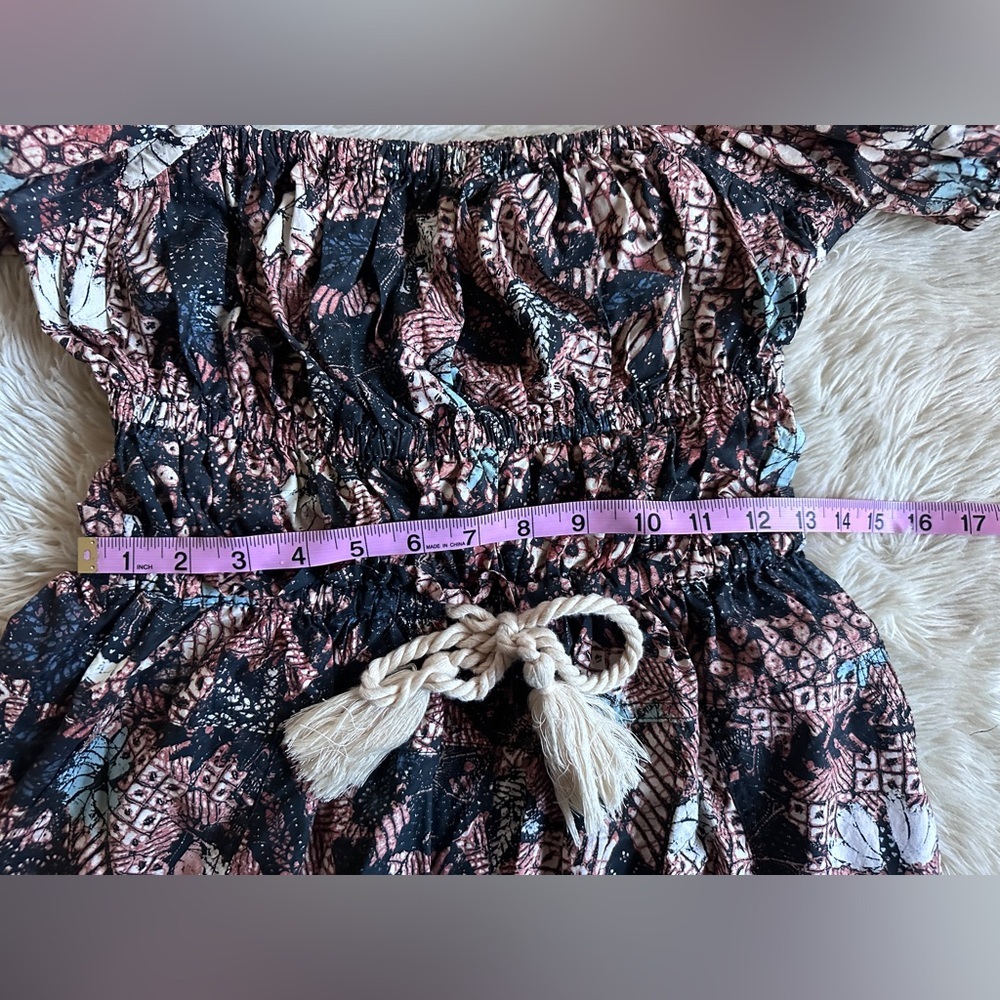 Ulla Johnson Alegria Playsuit Romper Puff Sleeve in Rosewood Size 0 - Picture 8 of 15